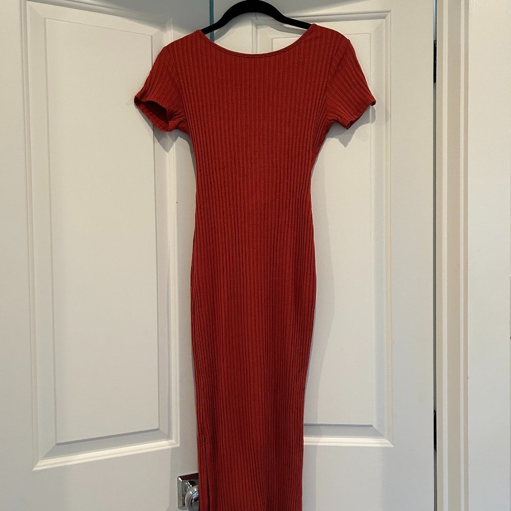 Amour Vert Tiffany Ribbed Dress